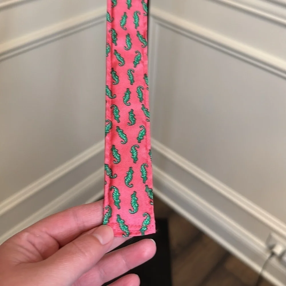 Alynn silk pink crocodile belt size medium or 32 to 34